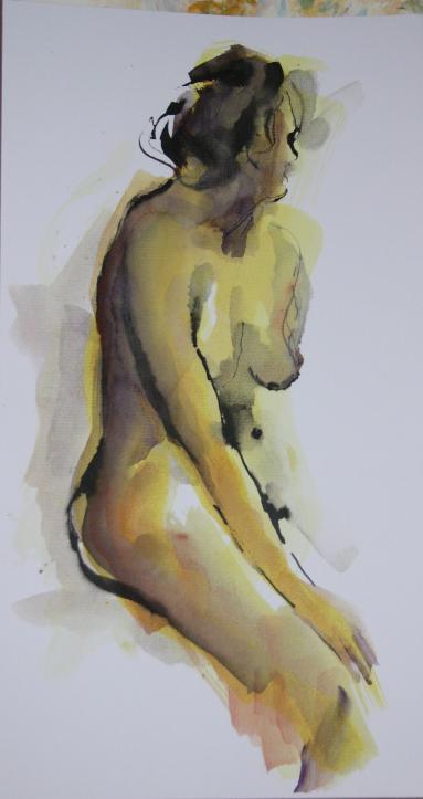 marie assise 2 - Claire Deschamps