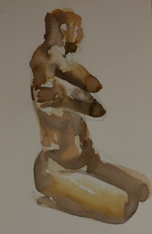 femme à genoux - Claire Deschamps