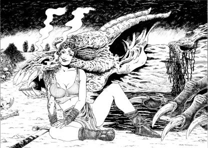 Girl and Dragon - Salva Ferrando