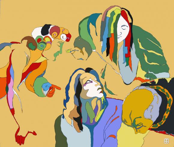 Euclid's students - Lucian Tidorescu - Click to enlarge