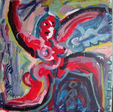 Whirling mother with children - Lionel Murcott