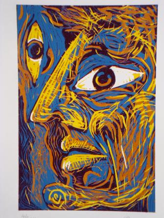 Head: woodcut - Lionel Murcott