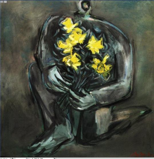 Personnage aux jonquilles - Serge De Backer
