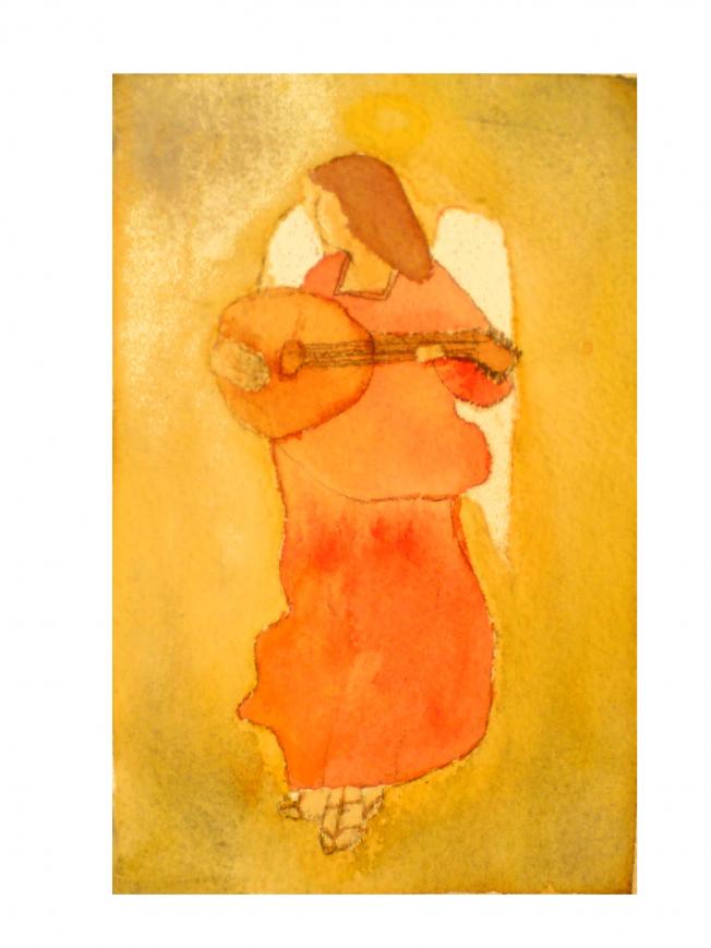 Ange musicien - Caroline Despres-Garnier - Cliquer pour afficher en grand