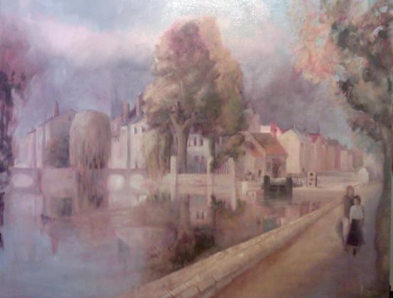 Montargis, Vue de l'écluse de la Reinette - Caroline Despres-Garnier