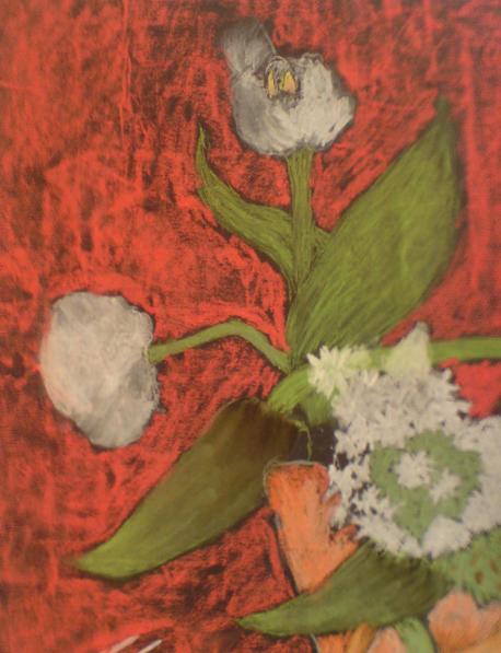 Tulipes avec lilas - Caroline Despres-Garnier