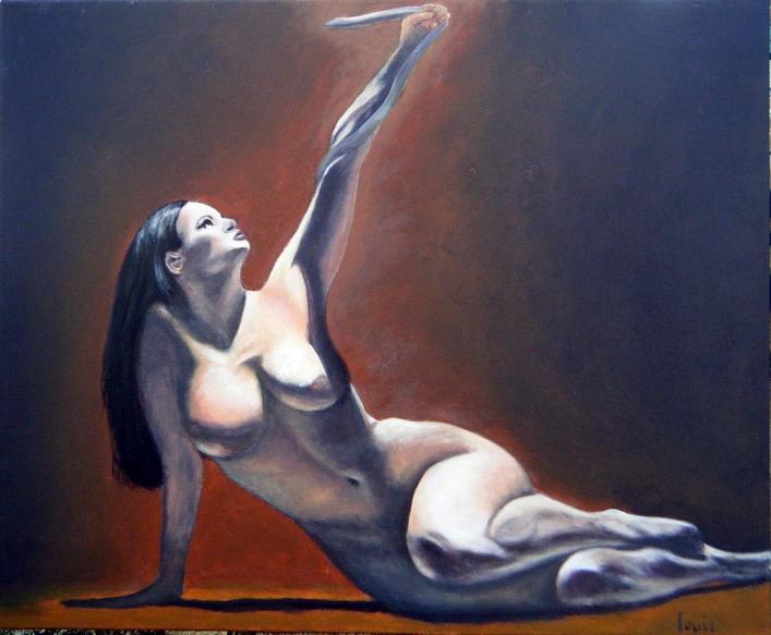 Femme au serpent - Louis Pag - Cliquer pour afficher en grand