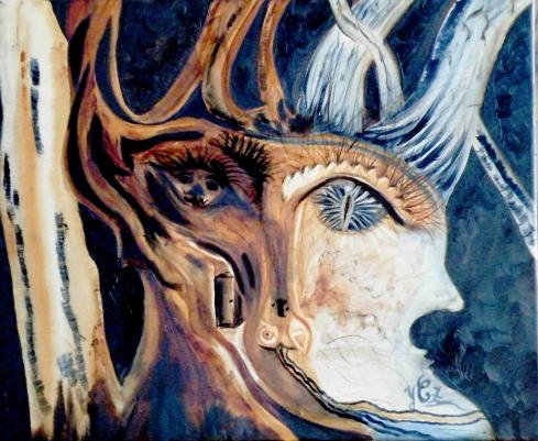 Arbre aux deux visages - Yvette Caufriez-Zacharias