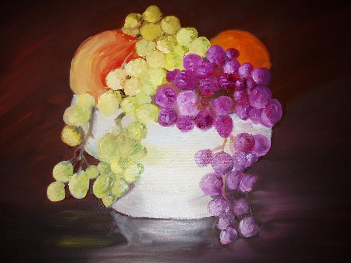 Fruits d'automne - Yvette Caufriez-Zacharias - Cliquer pour afficher en grand