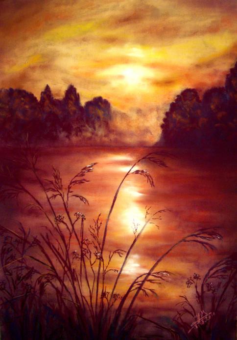 Soleil couchant - Ghislaine Mitaine