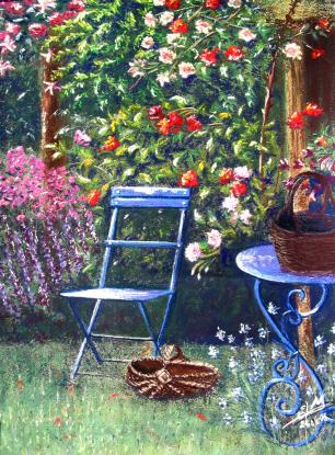 Un coin de jardin - Ghislaine Mitaine