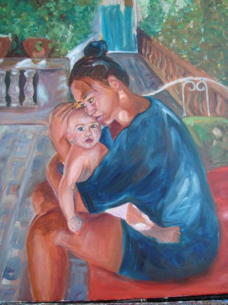 Mère et enfant - Muriel Mijo