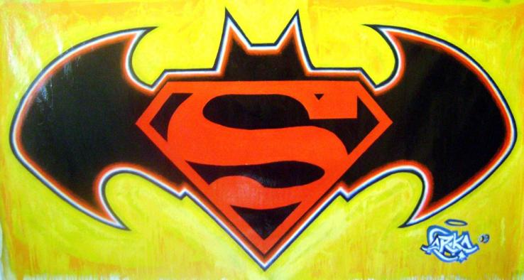 Superman/Batman shields - Gabriel Atés - Cliquer pour afficher en grand