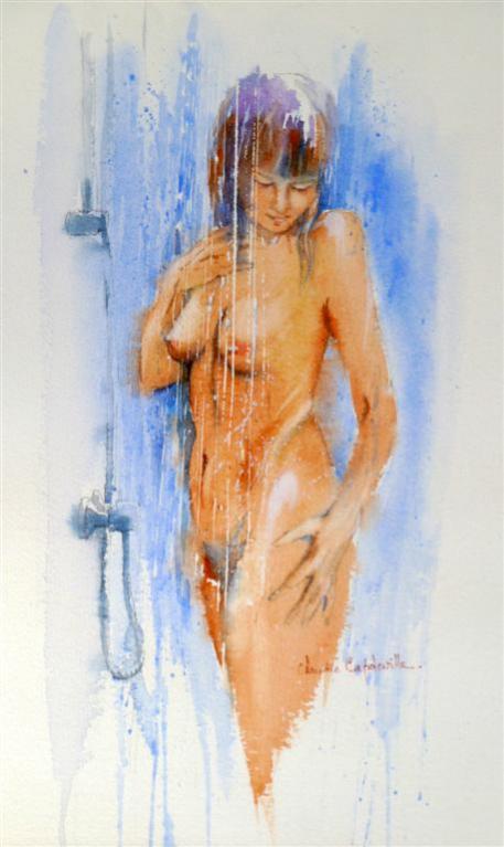 La douche - Claudie Capdeville