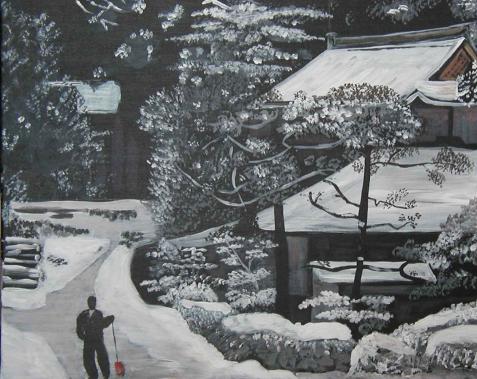 Sous la neige au Japon - Marie-Claude Lair Lefèvre