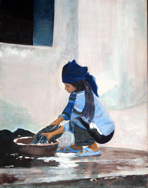 Paysanne au Tonghai - Marie-Claude Lair Lefèvre