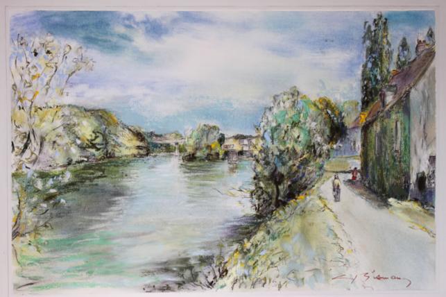 Chemin de halage - Christian Bisman - Cliquer pour afficher en grand