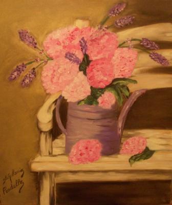 Le banc fleuri - Stephanie Pradelle