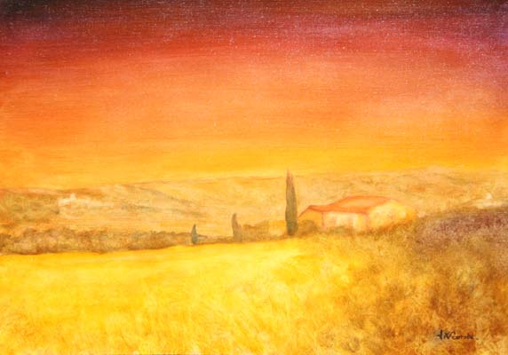 Blés vers Roussillon - Jean-Xavier Combe