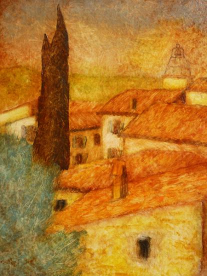 Toits de Séguret - Jean-Xavier Combe