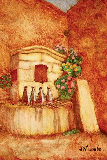 Fontaine à Gigondas - Jean-Xavier Combe