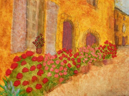 Rue aux fleurs, Ansouis - Jean-Xavier Combe