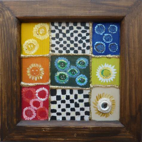 damier en couleur - Patty Hache