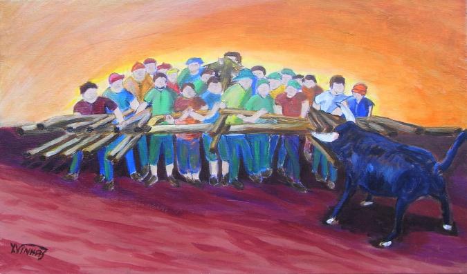 La Corrida Portugaise - Yves Vinhas - Click to enlarge