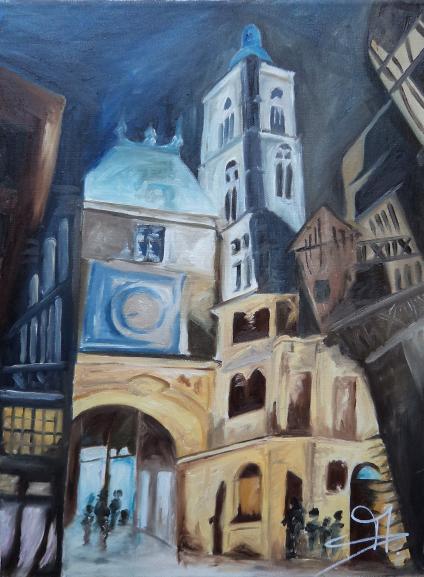 Le gros horloge de nuit - Melanie Deneuve