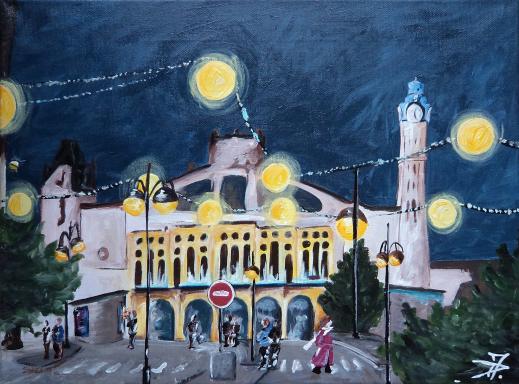 La gare de rouen à noël - Melanie Deneuve