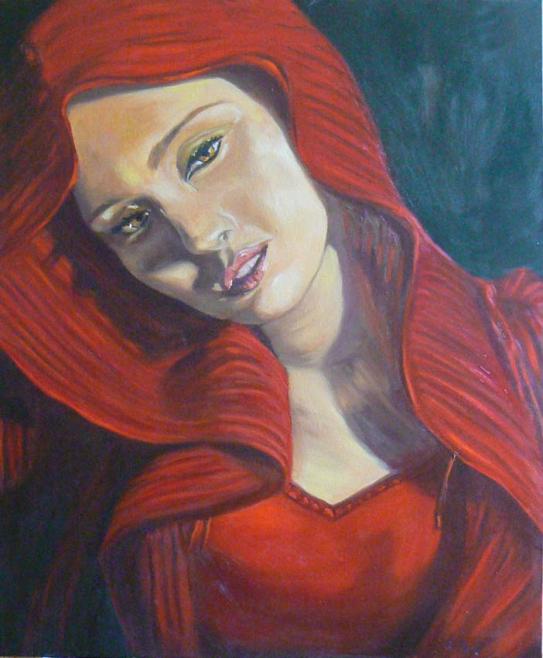 Femme en rouge - Catherine Bisson-Sérian