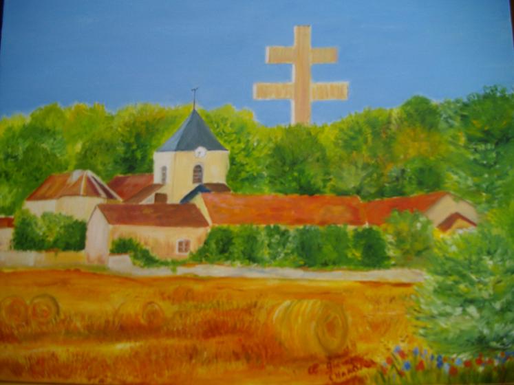COLOMBEY LES DEUX EGLISES LA CROIX DE LORRAINE - Claude-Zélie Girardin - Click to enlarge