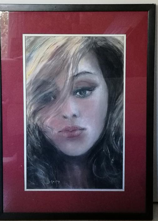 Portrait rouge - Daniele Quemerais Giraud