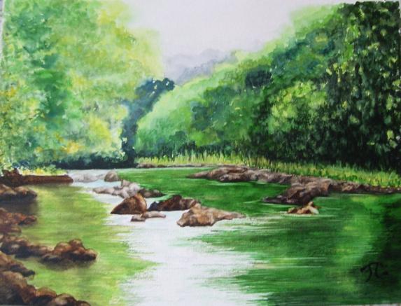 Cours d'eau - Jocelyne Thibault