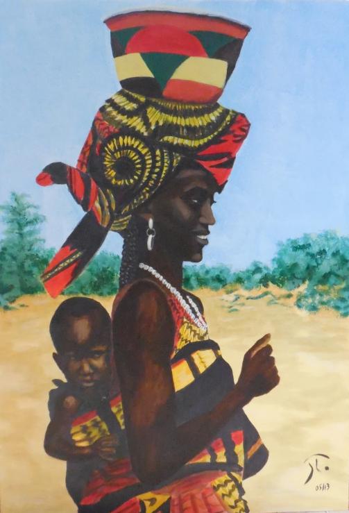 Maman et son bébé - Jocelyne Thibault
