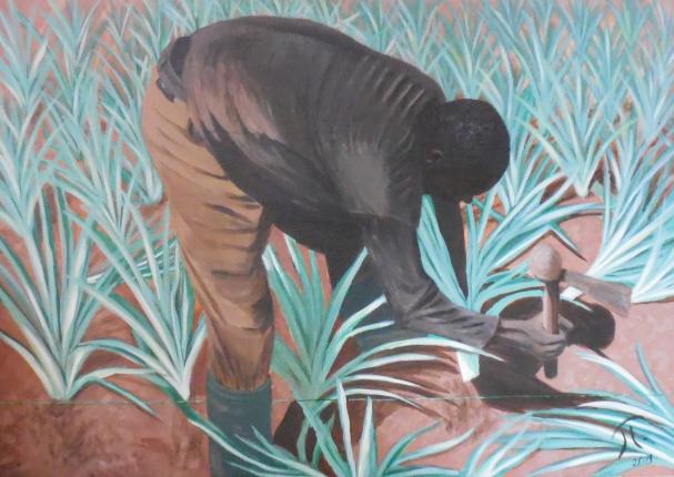 Planteur d'ananas - Jocelyne Thibault - Click to enlarge