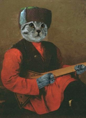 Chat à la balalaika - Marie-France Plouznikoff