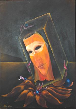 the mask in glaze - Nino Scimeca