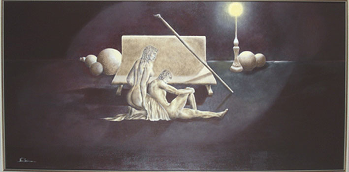 tired painter - Nino Scimeca - Click to enlarge