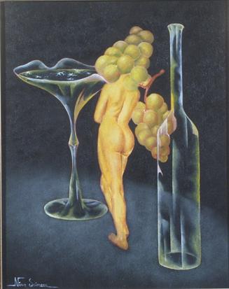 between bottle and glass - Nino Scimeca