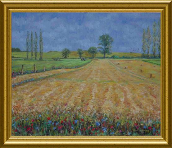 Champ de blé à la Moisson - Claude Chapoix