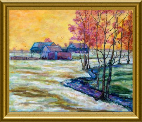 Matinée sous la neige dans le Morvan. - Claude Chapoix