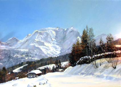LE MONT BLANC ROUTE DE SAINT GERVAIS - Emmanuelle Lenault