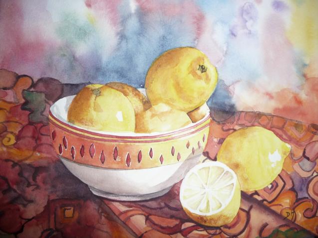 Les citrons - Dominique Hutten - Cliquer pour afficher en grand