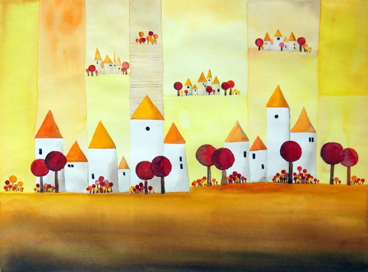 Yellow Village - Michael Basler - Click to enlarge