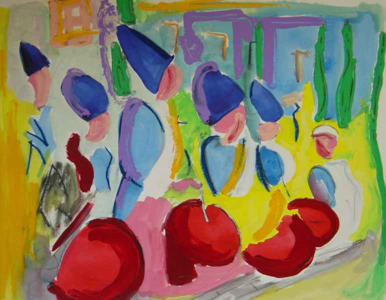 LES TAMBOURS - Philippe Flautre - Click to enlarge