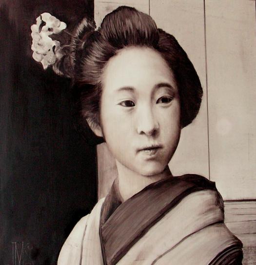 portrait de geisha - Jean-Michel Salvador