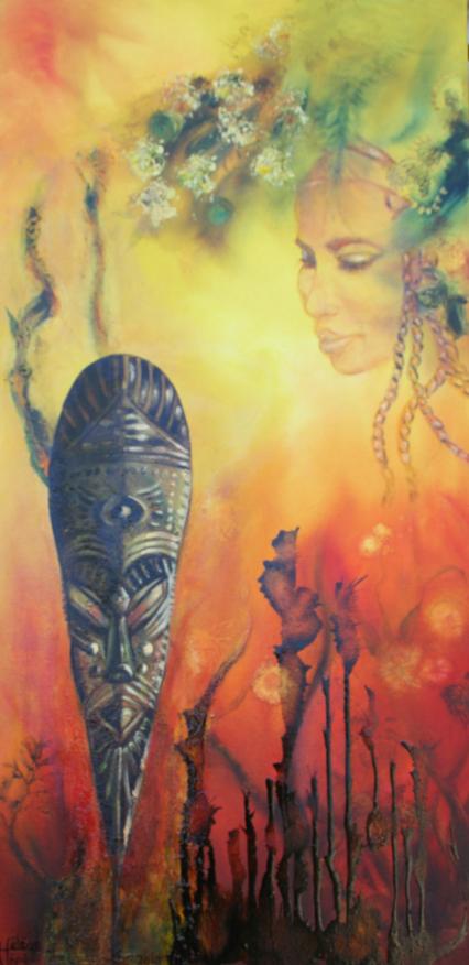 Masque burkinabé - Marie-Hélène Alépée