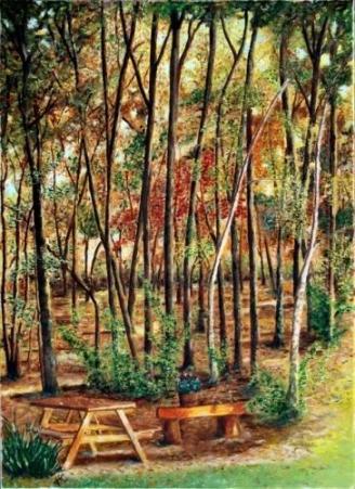 Sous-bois en automne - Jean-Claude Chaigneau