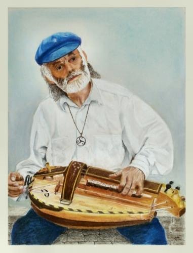 Joueur de vielle - Jean-Claude Chaigneau